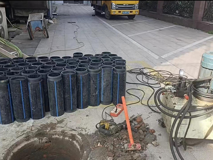忠县PE置换管厂家 DN315置换管 非开挖管短管置换